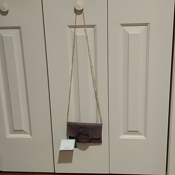 Shiraleah Grey Suede Cross Body.  NWT - Picture 2 of 5